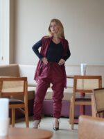 Calça Jogger Varal Tecno Merlot Vinho