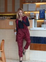 Calça Jogger Varal Tecno Merlot Vinho - Imagem 3