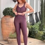 Legging Cós Fru-Fru TR Ebano Vinho